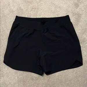 Lands' End Black Swim Athletic Shorts